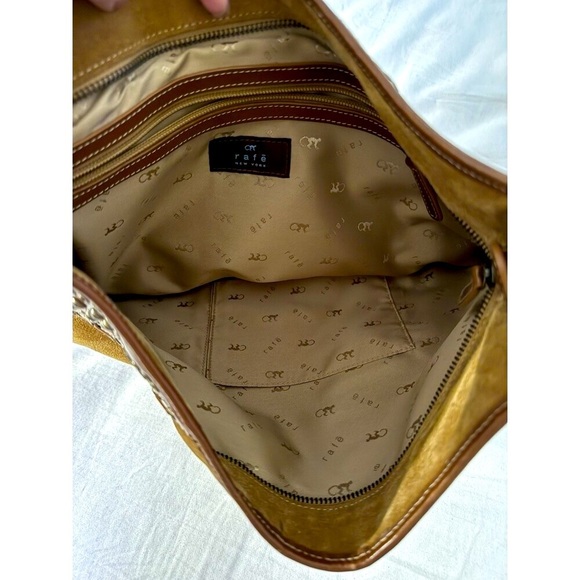 Rafe New York Suede & Leather‑Trim Studded Hobo Handbag — EUC - Picture 3 of 7